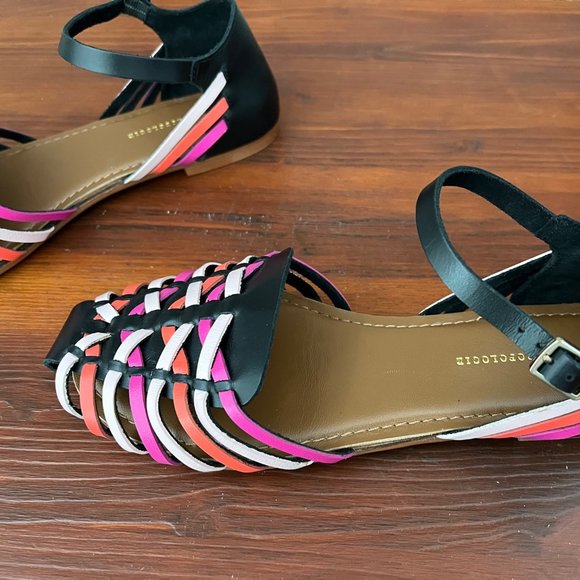 Anthropologie Multicolor Huarache Strap Shoes Size 6 - Picture 11 of 11